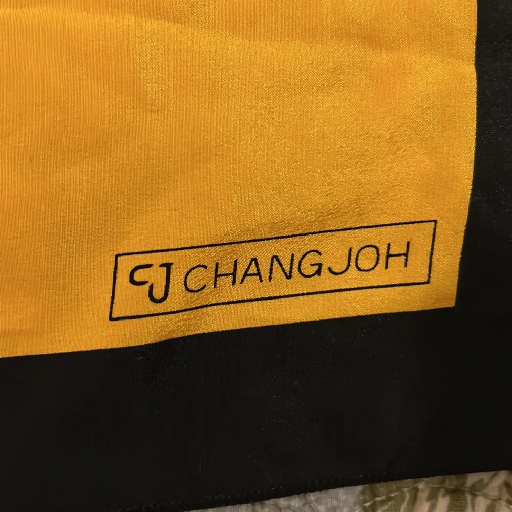 CJ Chang Joh silk scarf  20” square